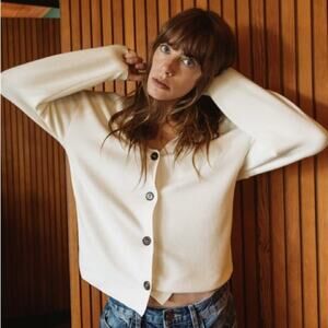 ZARA BUTTONED SOFT CARDIGAN